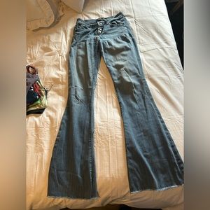 Express high rise flare jeans